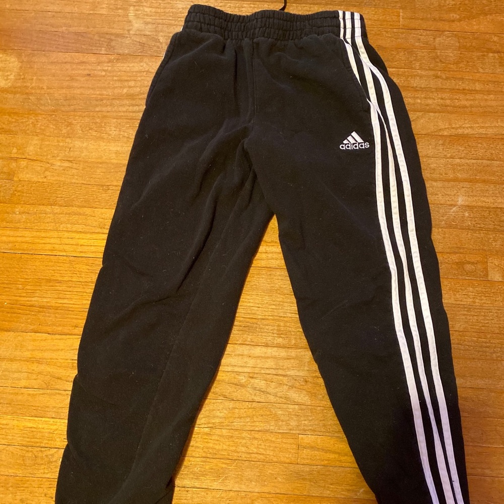 Adidas 3 striped joggers
